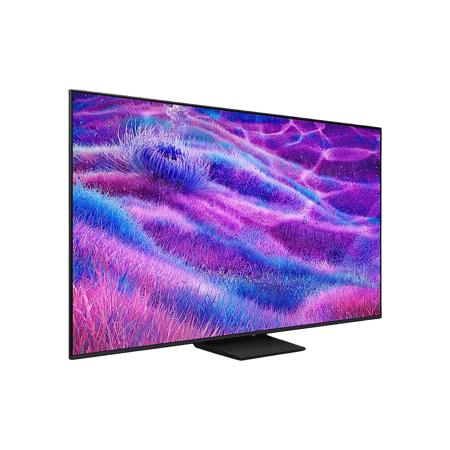 Open box Samsung 50-inch QN80F Series 4K UHD HDR Neo QLED Tizen Smart TV showing screen and sleek design