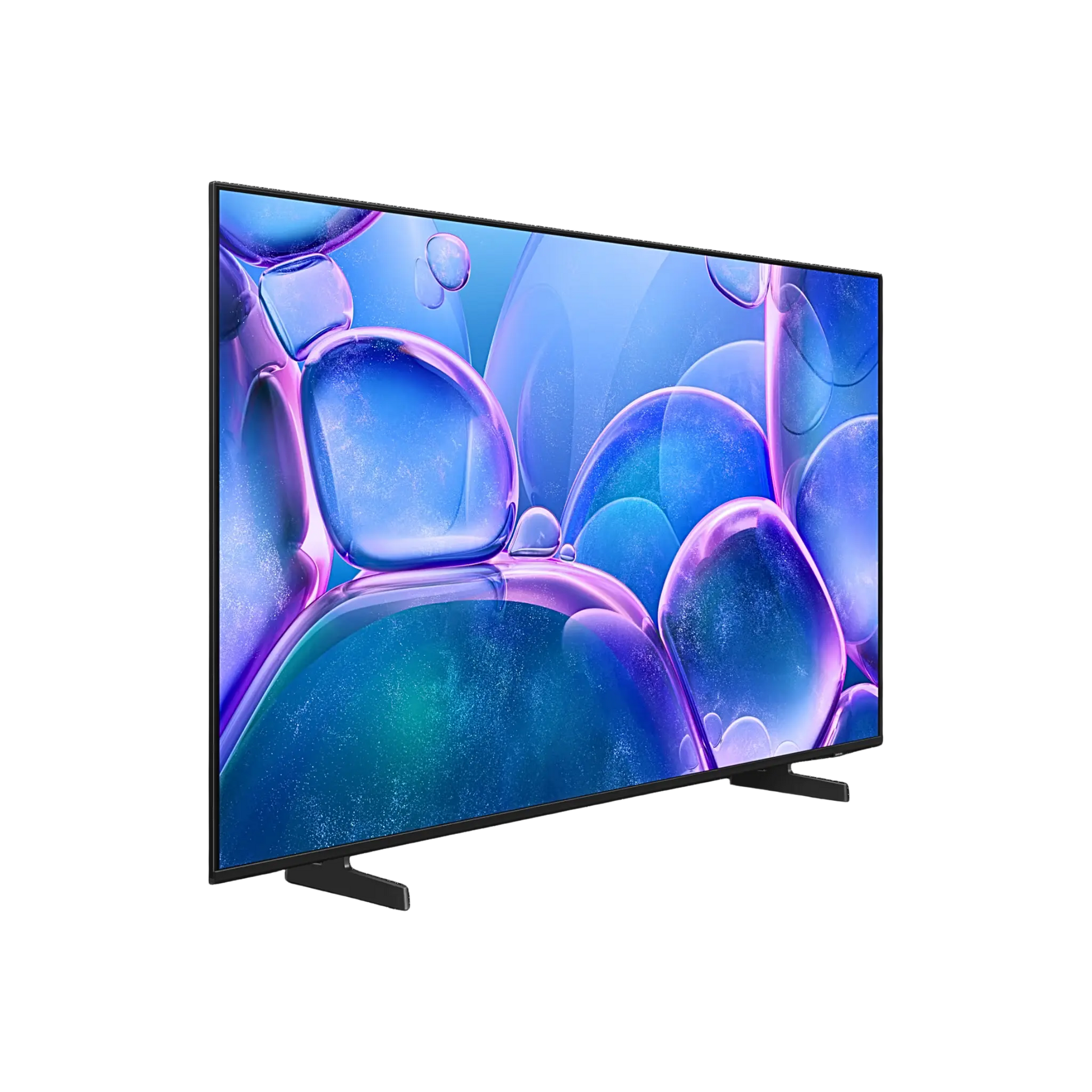 Open box Samsung 50-inch U7900F Series 4K UHD HDR LED Tizen Smart TV showing screen and sleek design.