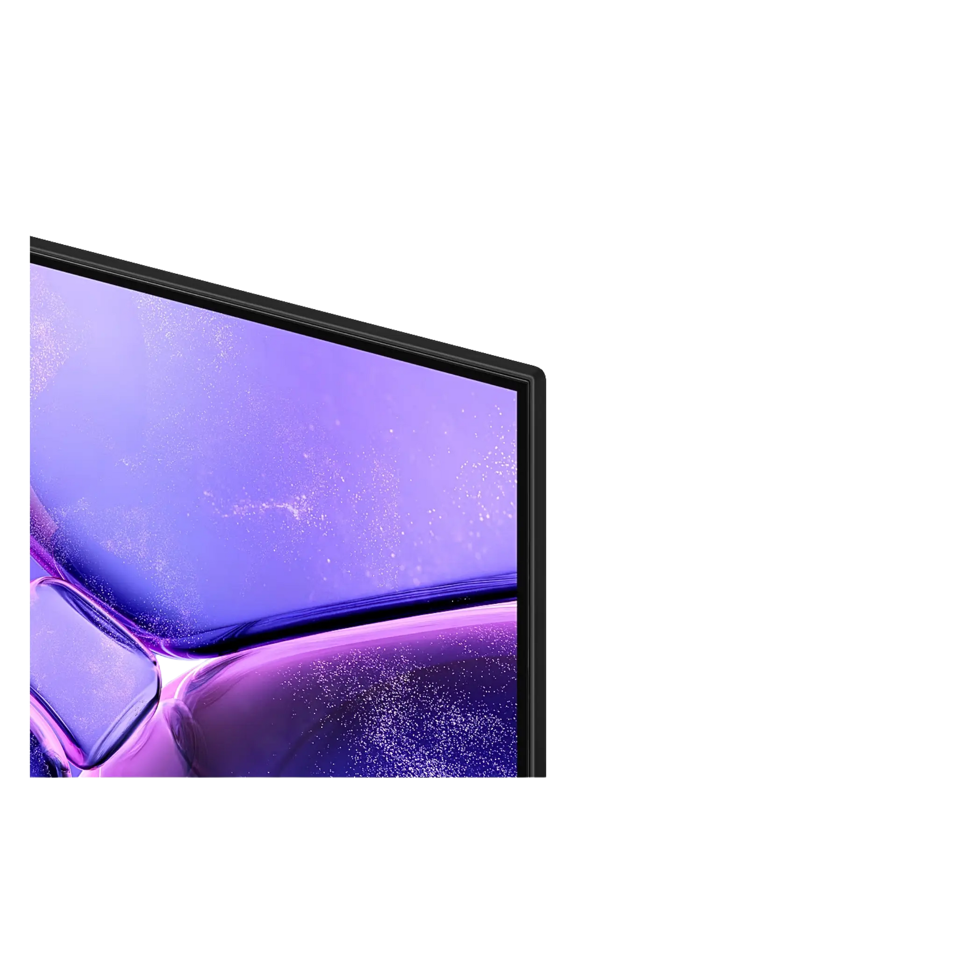 Open box Samsung 50-inch U8000F Series 4K UHD HDR LED Tizen Smart TV showing screen and sleek design