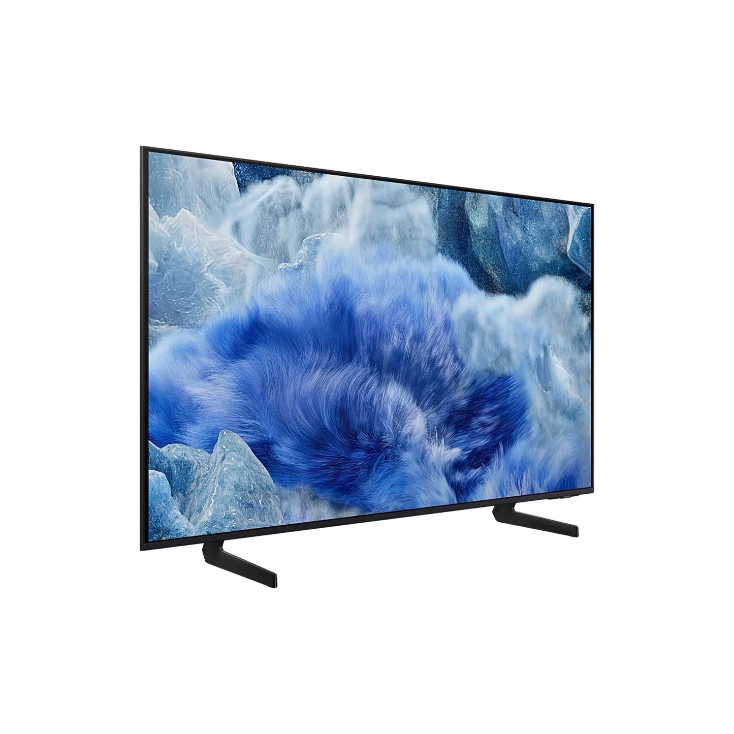 Open box Samsung 55-inch Q8F Series 4K UHD HDR QLED Tizen Smart TV showing screen with vibrant picture and sleek design.