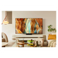 Open box Samsung 55-inch QN70F Series 4K UHD HDR Neo QLED Tizen Smart TV showing screen and sleek design.