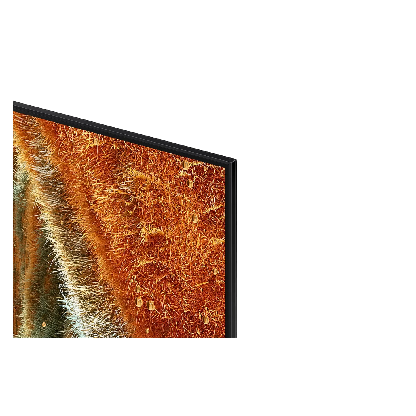Open box Samsung 55-inch QN70F Series 4K UHD HDR Neo QLED Tizen Smart TV showing screen and sleek design.
