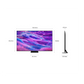 Open box Samsung 55-inch QN80F Series 4K UHD HDR Neo QLED Tizen Smart TV showing screen and sleek design.