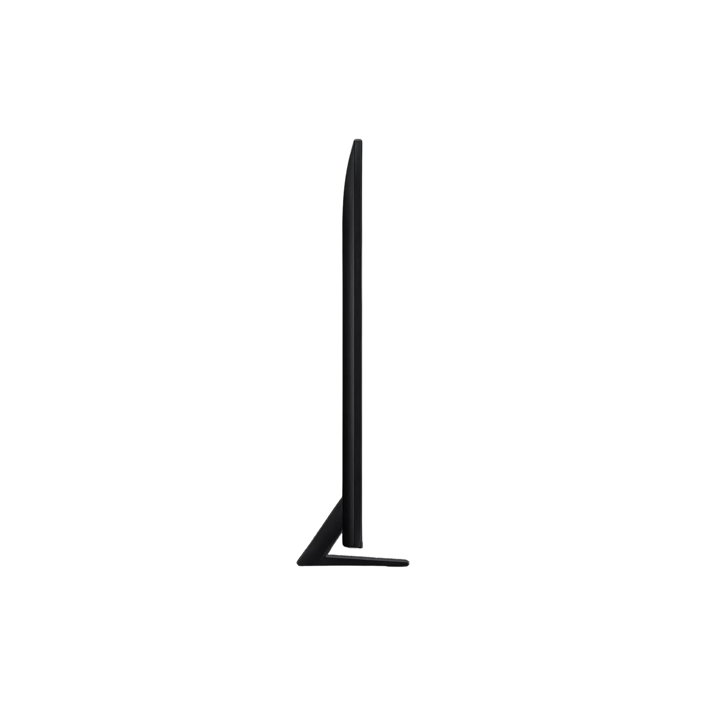 Open box Samsung 55-inch QN80F Series 4K UHD HDR Neo QLED Tizen Smart TV showing screen display and sleek black frame.