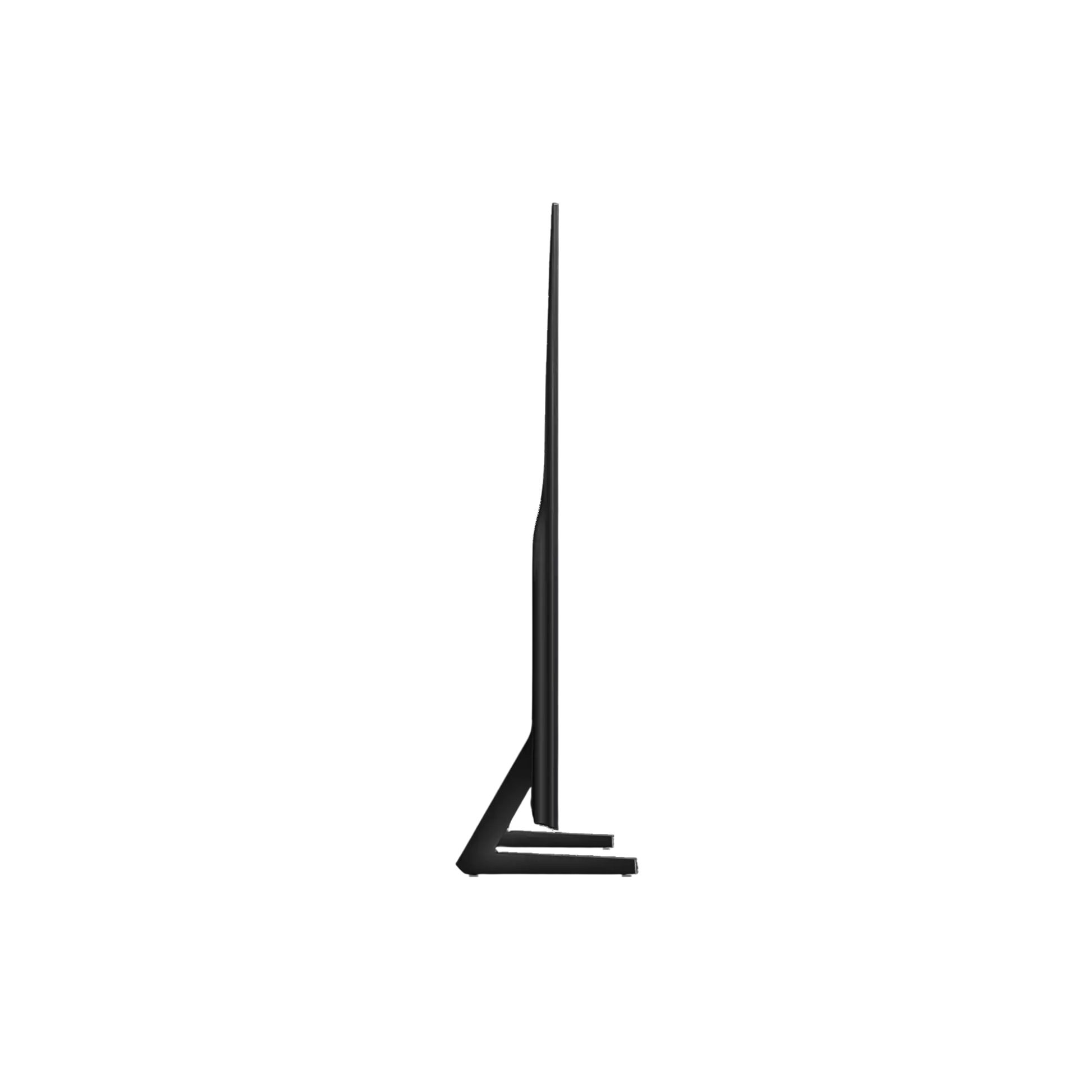 Open box Samsung 55-inch S84F Series 4K UHD HDR OLED Tizen Smart TV showing screen and sleek design.