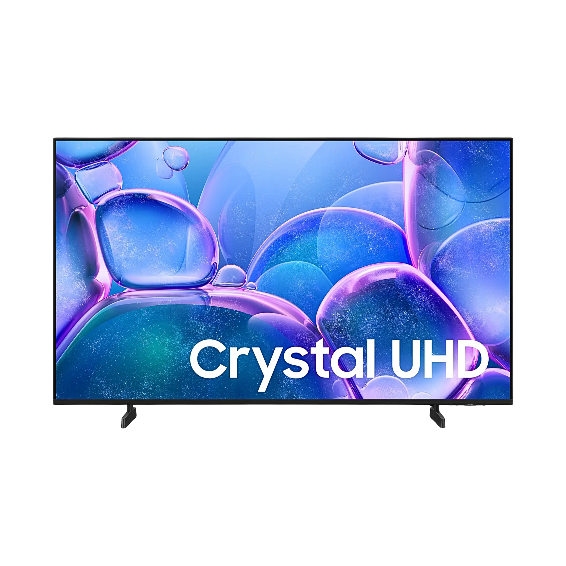 Open box Samsung 55-inch U7900F Series 4K UHD HDR LED Tizen Smart TV, model UN55U7900FFXZC, with screen and remote visible.
