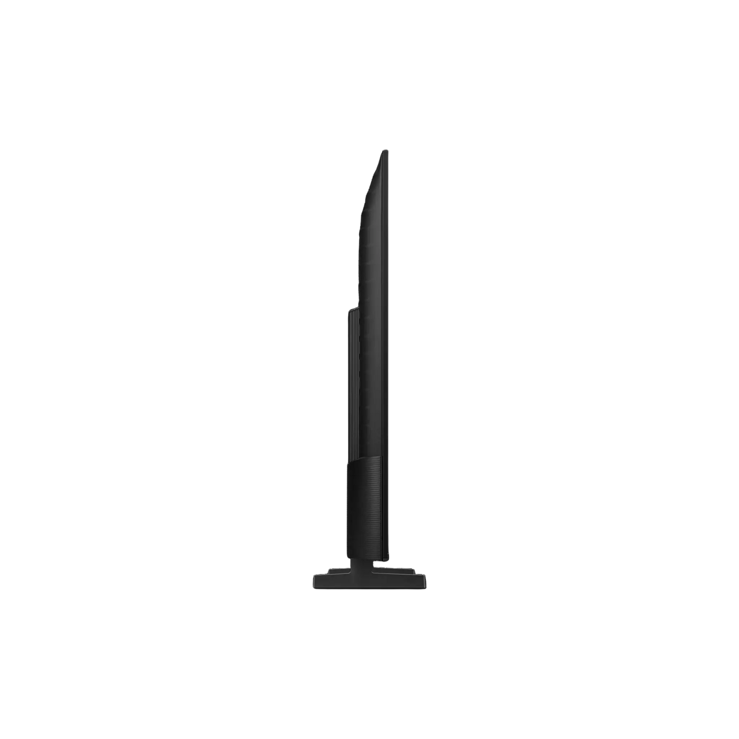Open box Samsung 58-inch U8000F Series 4K UHD HDR LED Tizen Smart TV showing screen and sleek black design.