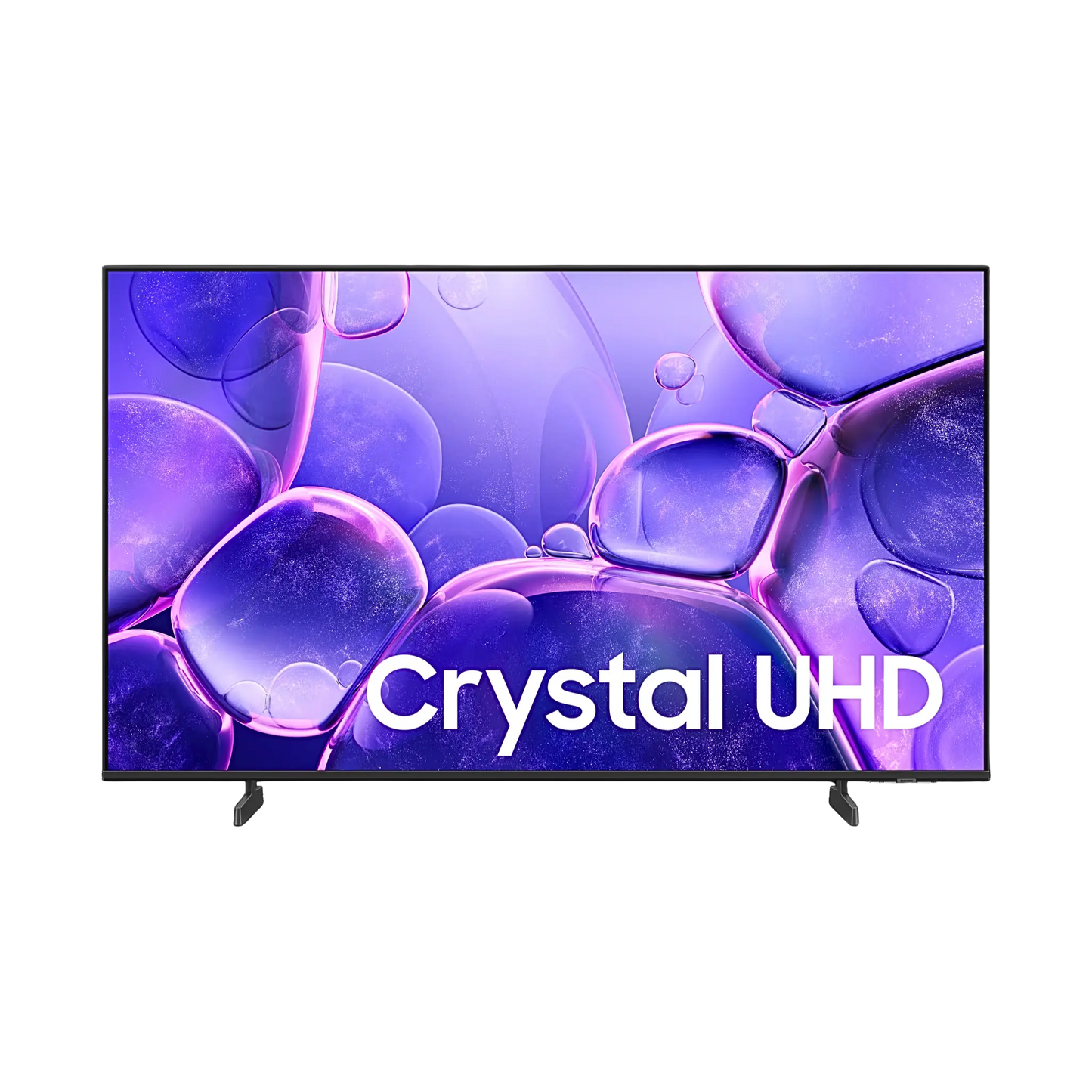 Open box Samsung 58-inch U8200F Series 4K UHD HDR LED Smart TV with Tizen OS, displayed with screen and sleek black bezel.