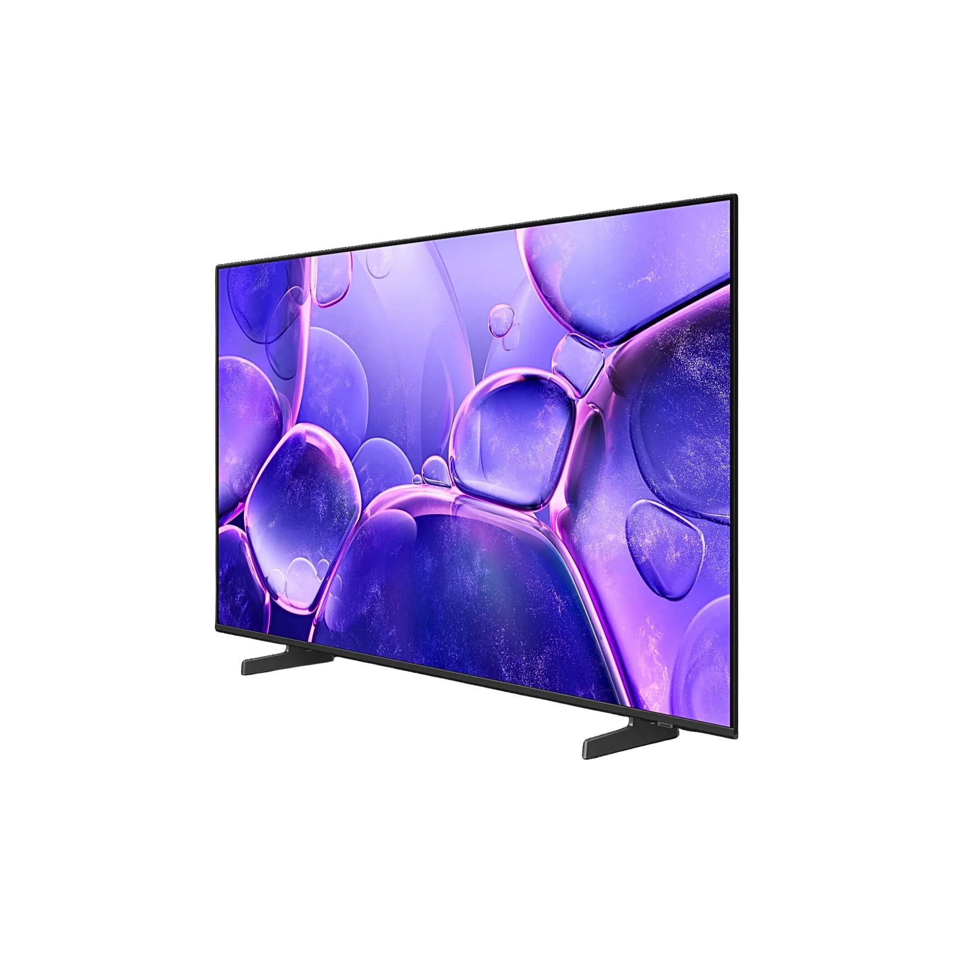 Open box Samsung 58-inch U8200F Series 4K UHD HDR LED Smart TV with Tizen OS, sleek electronics display.