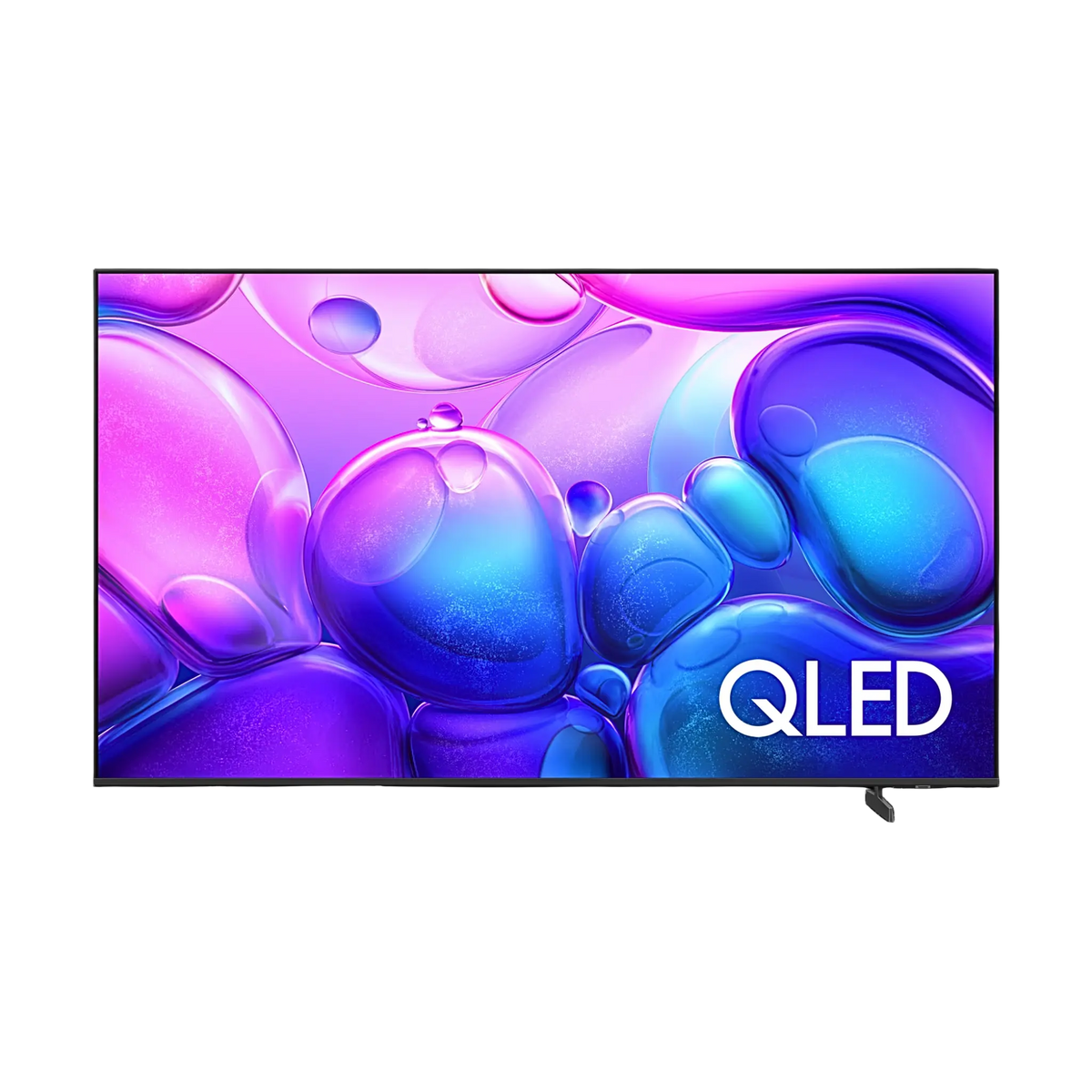 Open box Samsung 65-inch Q6F Series 4K UHD HDR QLED Tizen Smart TV showing screen and sleek design