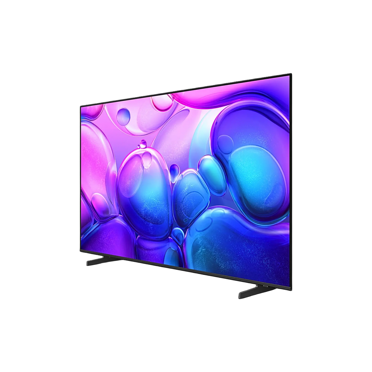 Open box Samsung 65-inch Q6F Series 4K UHD HDR QLED Tizen Smart TV showing screen with vibrant display and sleek design