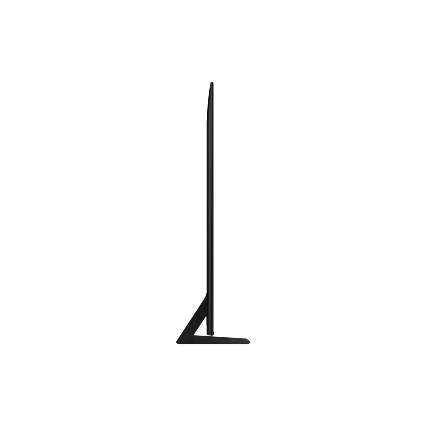 Open box Samsung 65-inch QN70F Series 4K UHD HDR Neo QLED Tizen Smart TV showing screen and sleek black design.