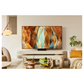 Open box Samsung 65-inch QN70F Series 4K UHD HDR Neo QLED Tizen Smart TV showing screen and sleek black design.