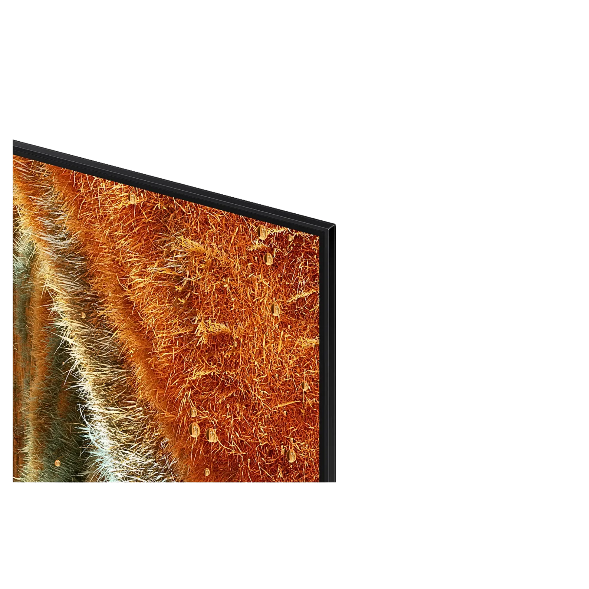 Open box Samsung 65-inch QN70F Series 4K UHD HDR Neo QLED Tizen Smart TV showcasing screen and sleek design.