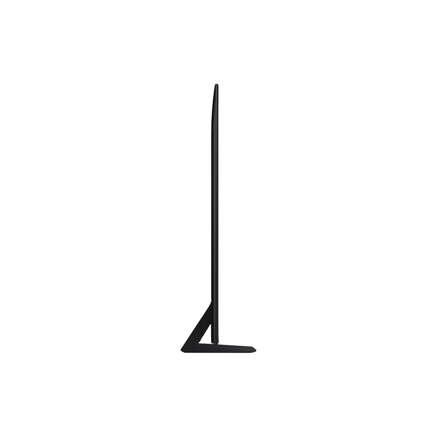 Open box Samsung 65-inch QN70F Series 4K UHD HDR Neo QLED Tizen Smart TV showing screen and sleek black design.