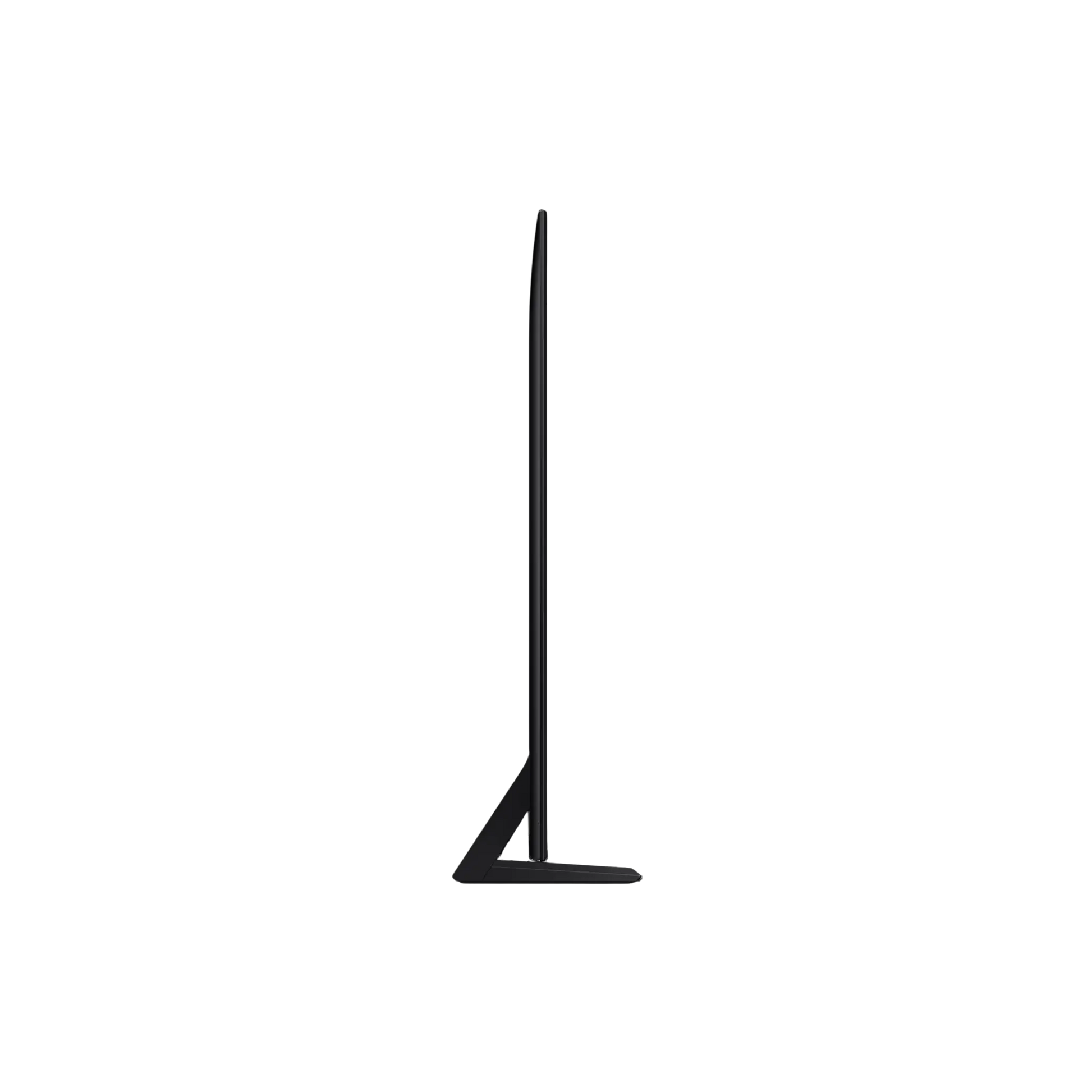 Open box Samsung 65-inch QN70F Series 4K UHD HDR Neo QLED Tizen Smart TV showing screen and sleek black design.