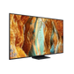 Open box Samsung 65-inch QN70F Series 4K UHD HDR Neo QLED Tizen Smart TV showing screen and sleek black design.