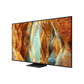 Open box Samsung 65-inch QN70F Series 4K UHD HDR Neo QLED Tizen Smart TV showing screen and sleek black design.