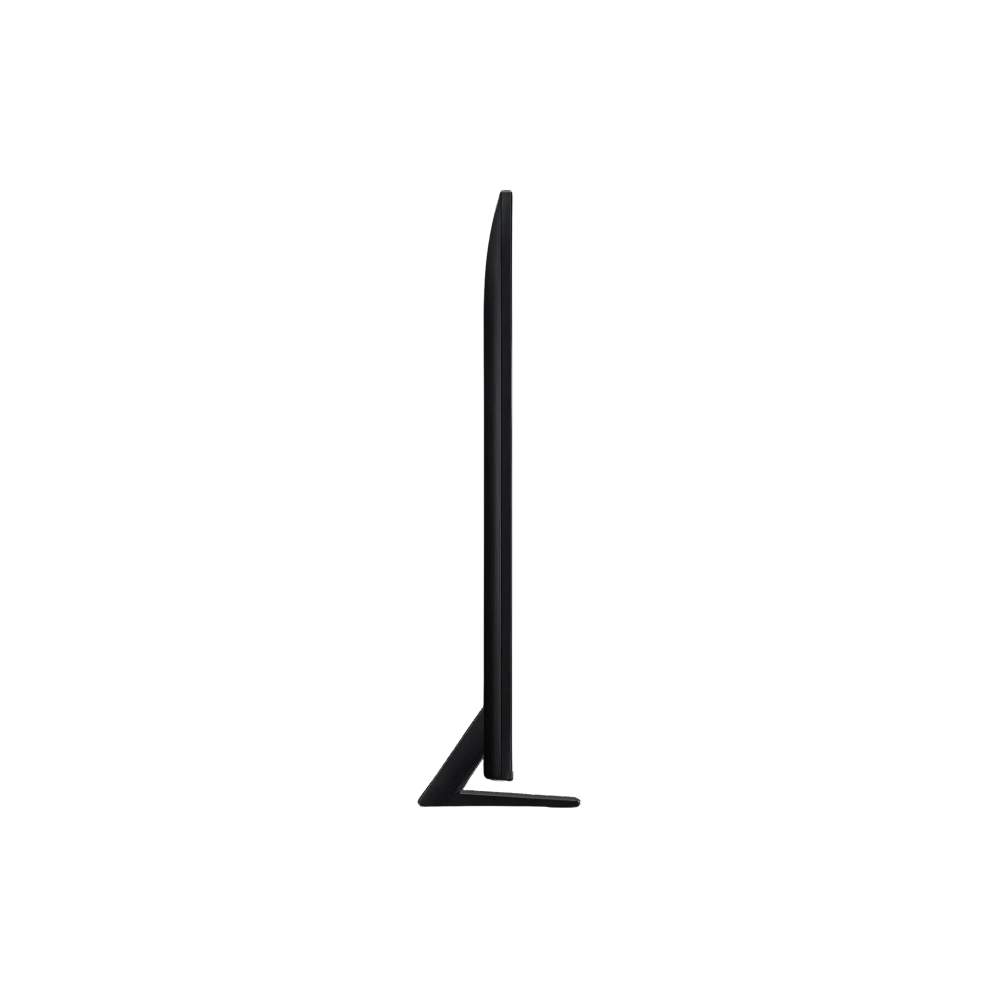 Open box Samsung 65-inch QN80F Series 4K UHD HDR Neo QLED Tizen Smart TV showing sleek screen and slim design.