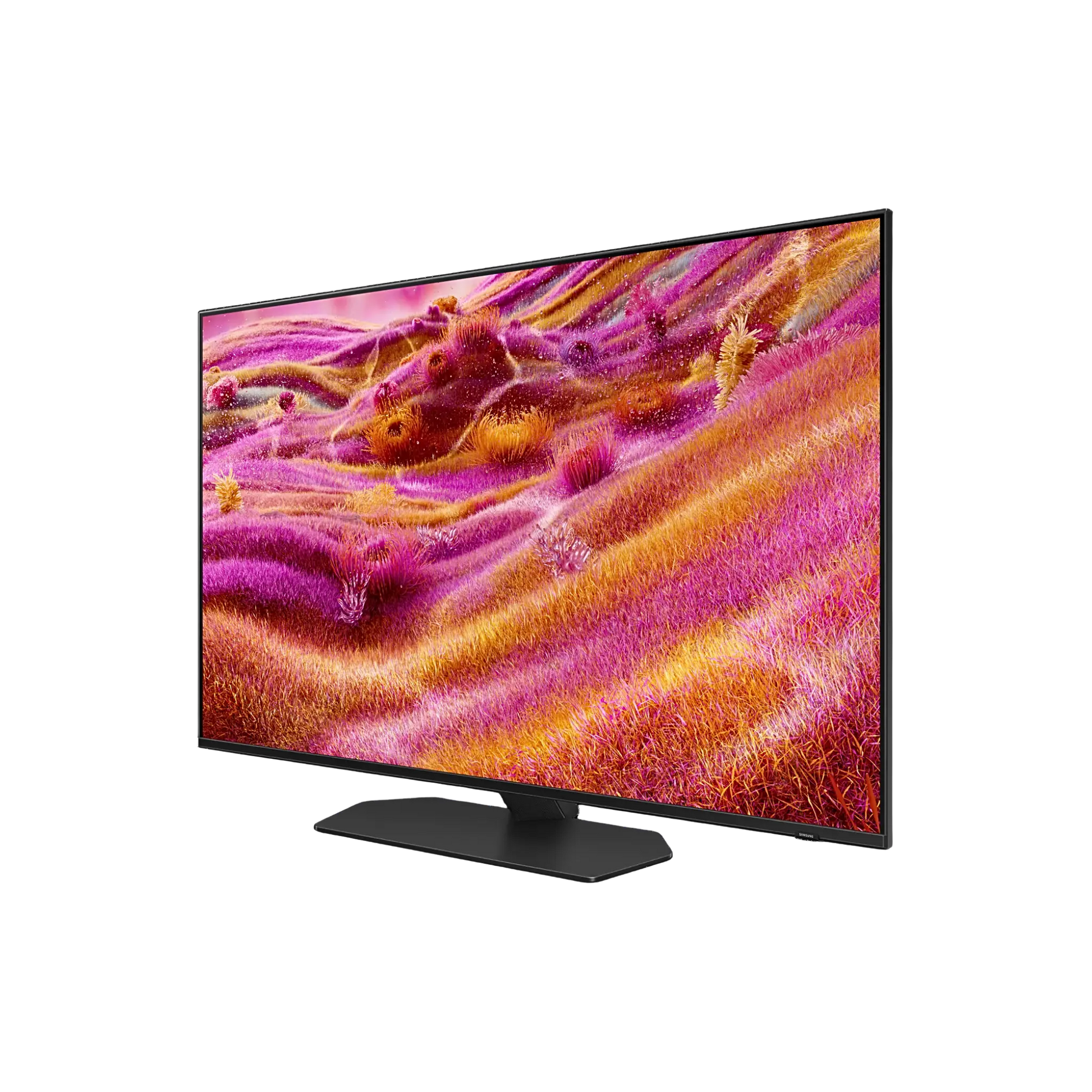 Open box Samsung 65-inch QN90F Series 4K UHD HDR Neo QLED Tizen Smart TV showing the screen and sleek design