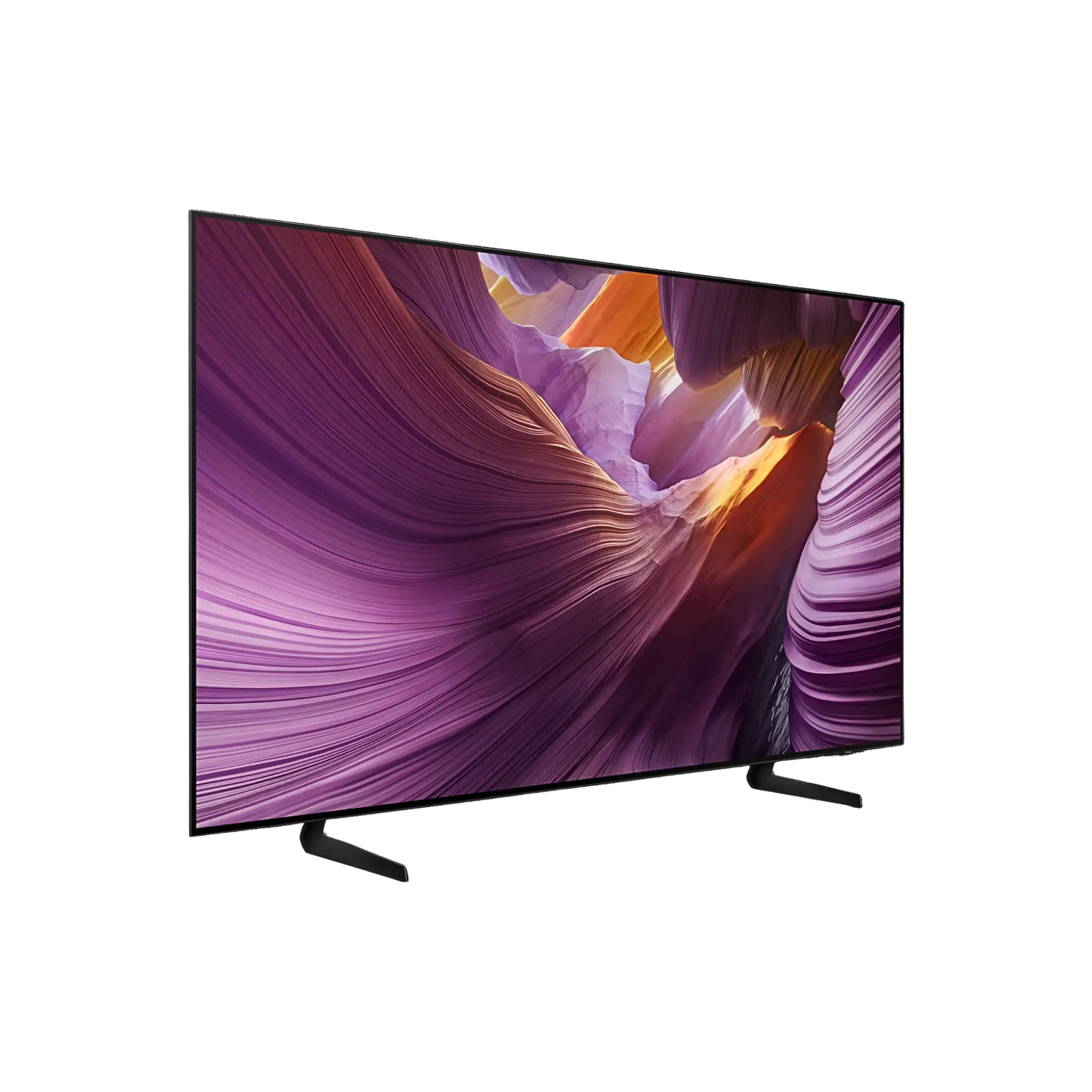 Open box Samsung 65-inch S84F Series 4K UHD HDR OLED Tizen Smart TV, sleek electronics with vibrant display and smart features.