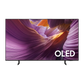 Samsung 65-inch S85F Series 4K UHD HDR OLED Tizen Smart TV showing a sleek black screen with minimal frame, front view.