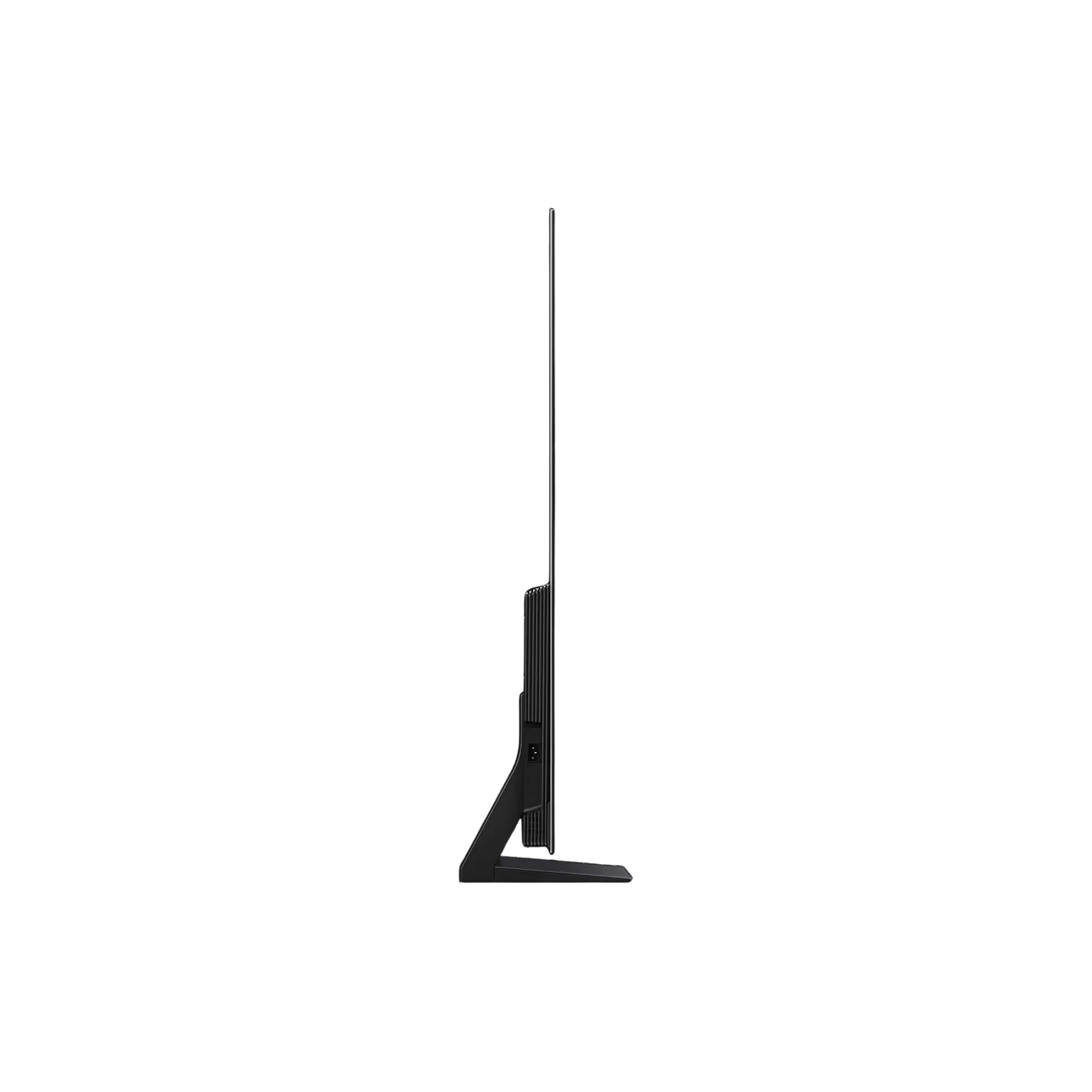 Open box Samsung 65-inch S90F Series 4K UHD OLED HDR Tizen Smart TV, sleek electronics display with remote control included.