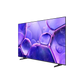 Open box Samsung 65-inch U8200F Series 4K UHD HDR LED Tizen OS Smart TV showing screen display and sleek design.