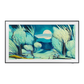 Open box Samsung The Frame 43-inch 4K UHD HDR QLED Tizen smart TV showing the sleek screen and modern design.
