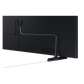 Open box Samsung The Frame 43-inch 4K UHD HDR QLED Tizen Smart TV showing screen display and sleek black bezel design.