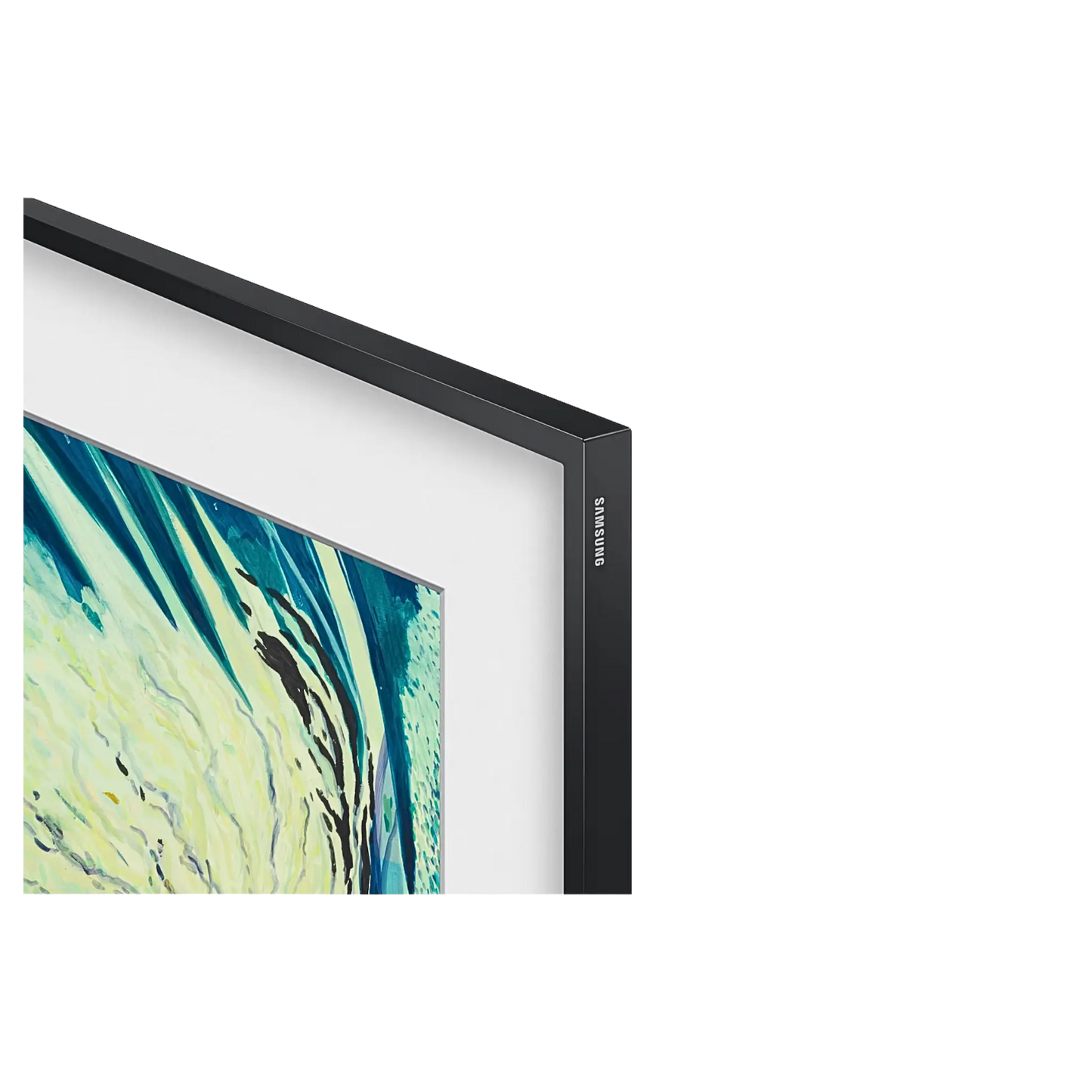 Open box Samsung The Frame 65-inch 4K UHD HDR QLED Tizen Smart TV, sleek electronics with vibrant display and modern design.