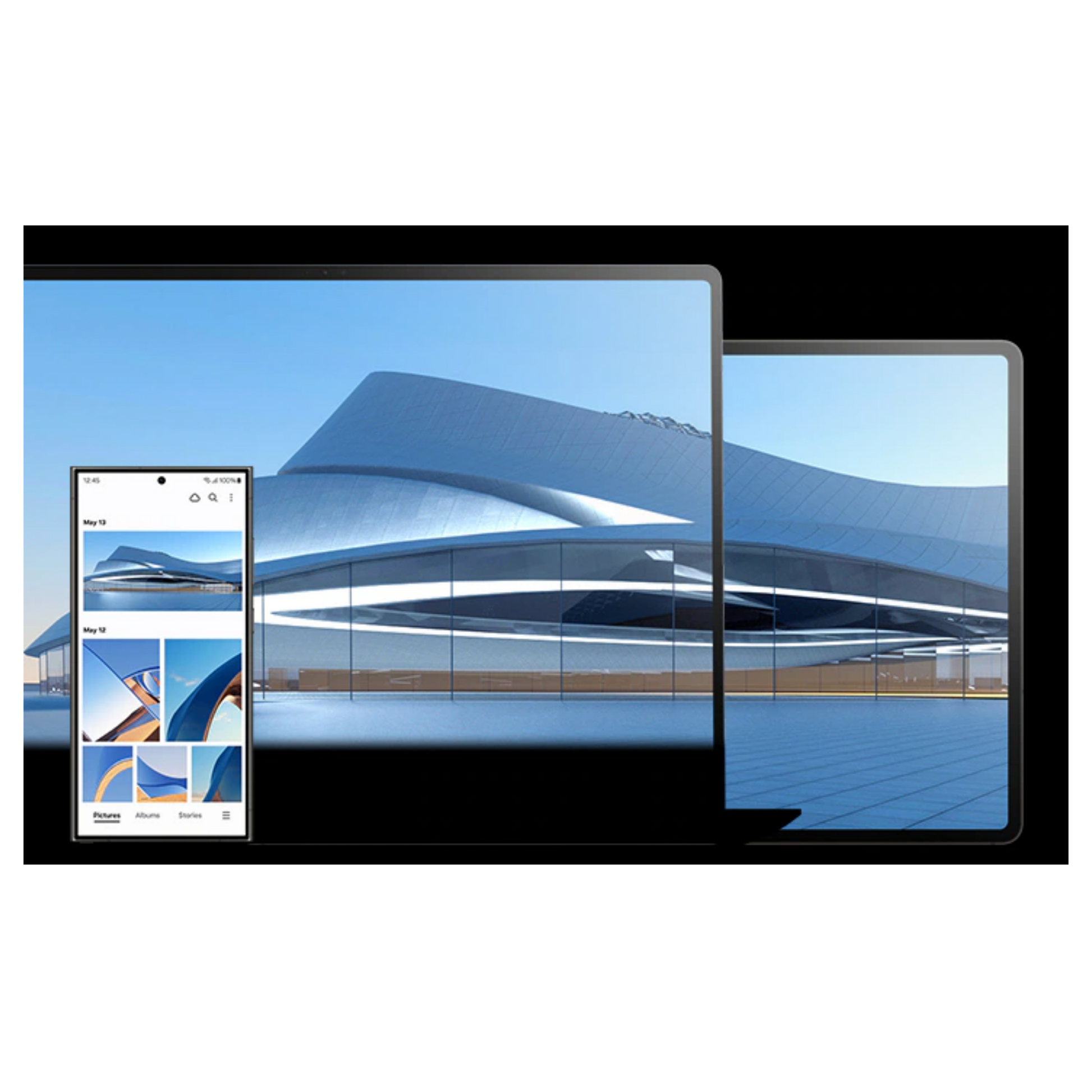 Samsung Galaxy Book4 Ultra 16-inch laptop with sleek design, keyboard, and screen display, showcasing the Samsung Galaxy Book series.