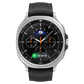 Samsung Galaxy Watch8 Classic Bluetooth smartwatch with round display and sleek design, showing time and fitness tracking features.