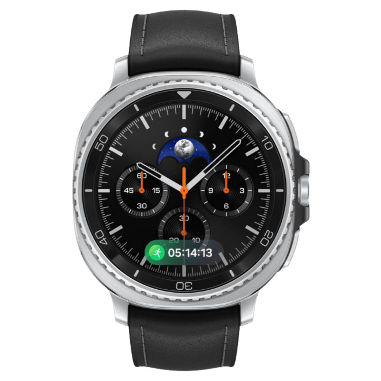 Samsung Galaxy Watch8 Classic Bluetooth smartwatch with round display and sleek design, showing time and fitness tracking features.