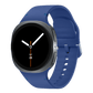Samsung Galaxy Watch8 Bluetooth smartwatch displaying a digital watch face with fitness and notification icons.