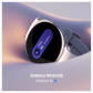 Samsung Galaxy Watch8 Bluetooth smartwatch displaying time and health stats on a sleek black band.