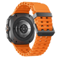 Samsung Galaxy Watch Ultra 2025 with sleek black band and digital display showing time and health metrics.