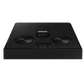 Samsung Music Frame HW‑LS60D wireless speaker displaying a sleek modern design with a black finish and digital controls.