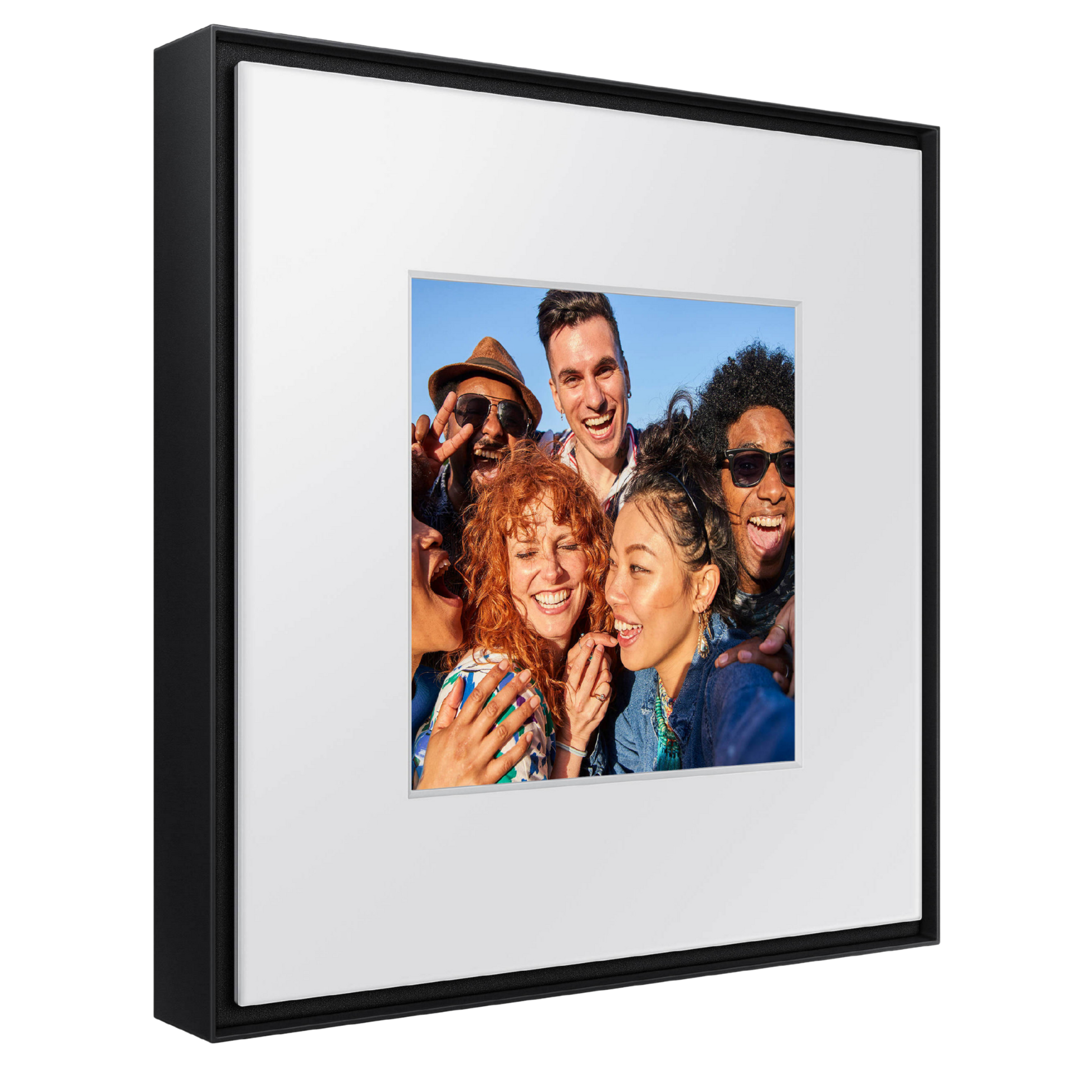 Samsung Music Frame HW-LS60D wireless speaker displaying a sleek, modern design with a wood finish and digital controls.