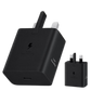 Samsung 45W USB-C Power Adapter showing compact design and USB-C port for fast charging devices