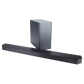 Samsung HW-Q800D soundbar with sleek design, multiple speakers, and control buttons for high-quality audio output.