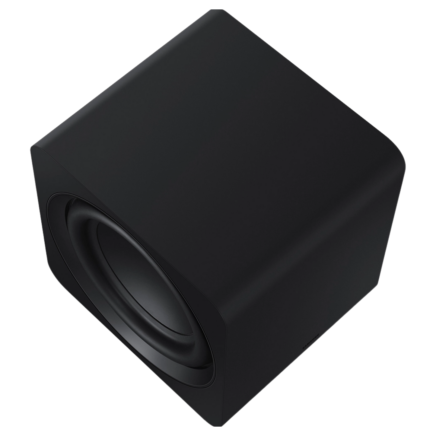 Samsung SWA-W510 Soundbar Subwoofer, black wireless subwoofer for enhanced audio bass, compatible with Samsung soundbars