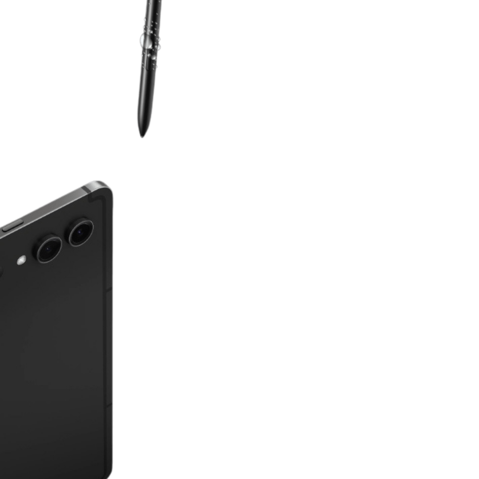 Samsung Galaxy Tab S9 base model tablet in Graphite color, showing the sleek design and screen display.