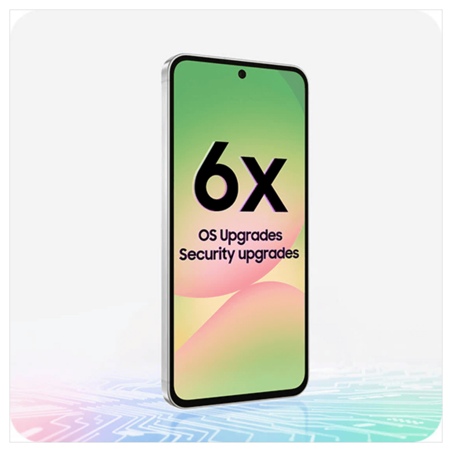 Samsung Galaxy A56 5G tablet with 128GB storage, sleek design, and vibrant display, showcasing the Samsung brand.