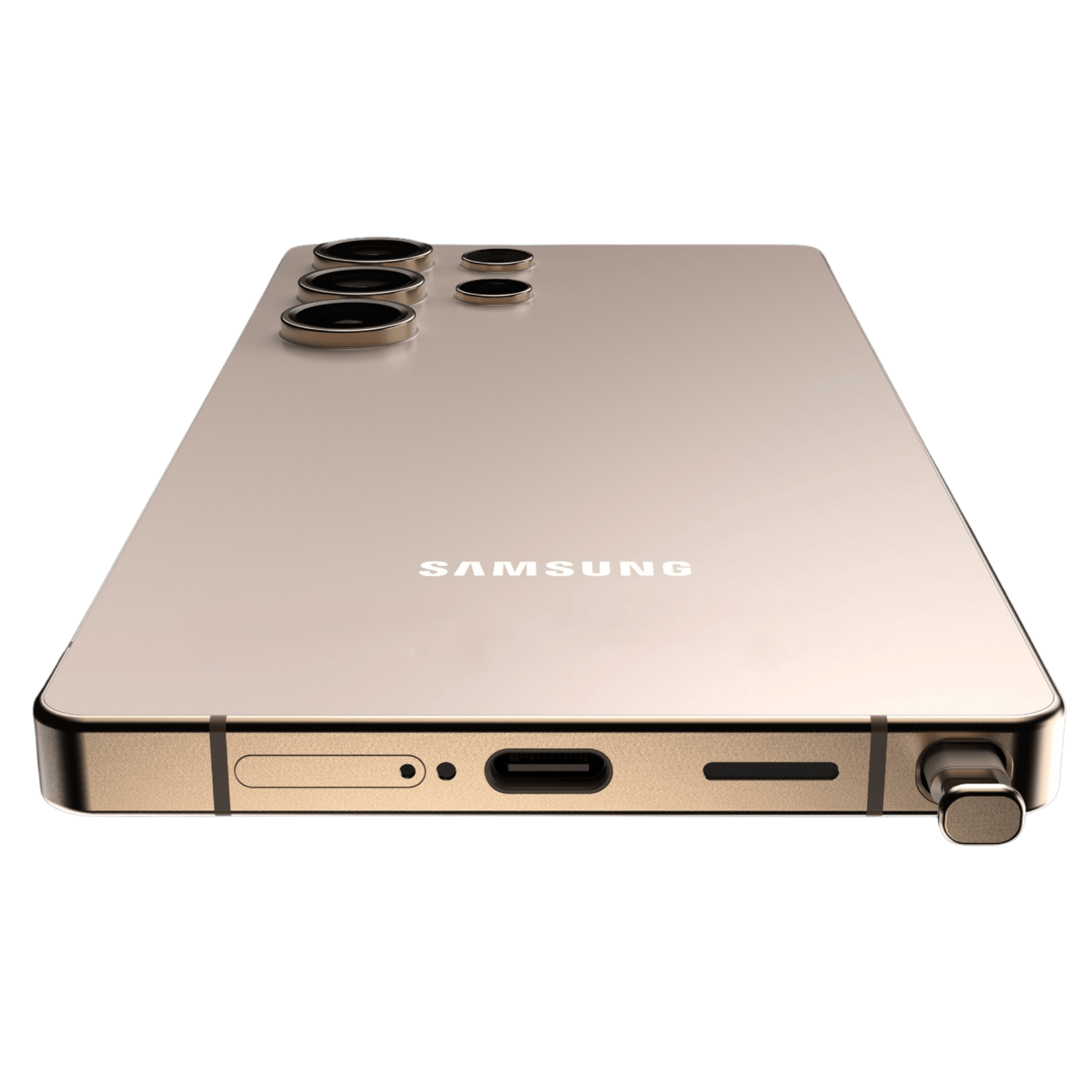 Samsung Galaxy S25 Ultra tablet with sleek design and large display, showcasing its modern screen and premium build.