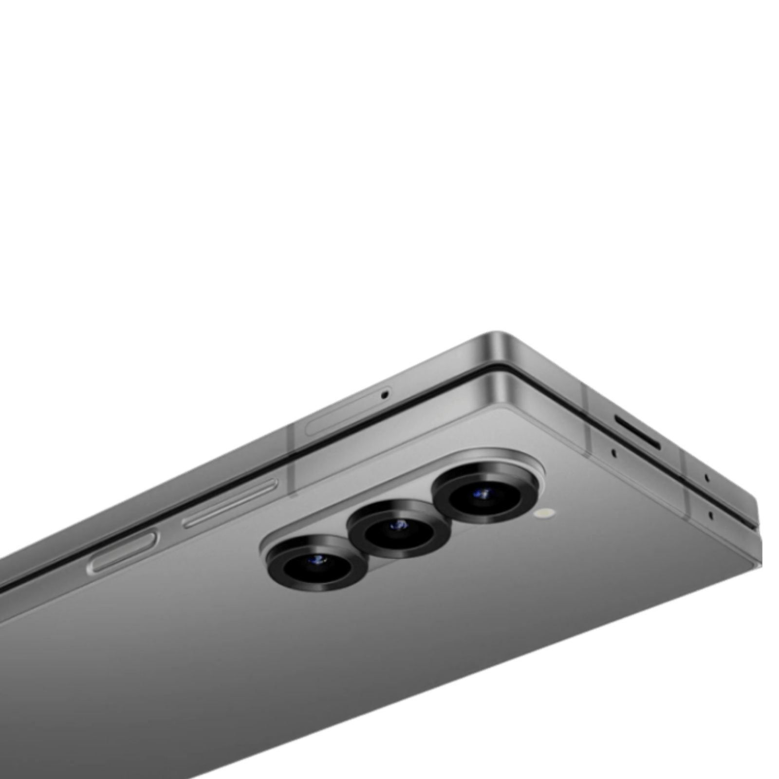 Samsung Galaxy Z Fold6 tablet with open fold design, sleek black exterior, and large display visible in the image.