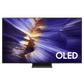 Samsung 55-inch S90F Series 4K UHD HDR OLED Tizen Smart TV showing vibrant screen and sleek design.
