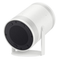 Samsung The Freestyle 2nd Gen Smart FHD Portable Projector projecting a clear, bright image on a wall with a compact design.