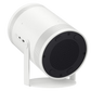 Samsung The Freestyle 2nd Gen Smart FHD portable projector displaying a vibrant image on a wall with a sleek design.