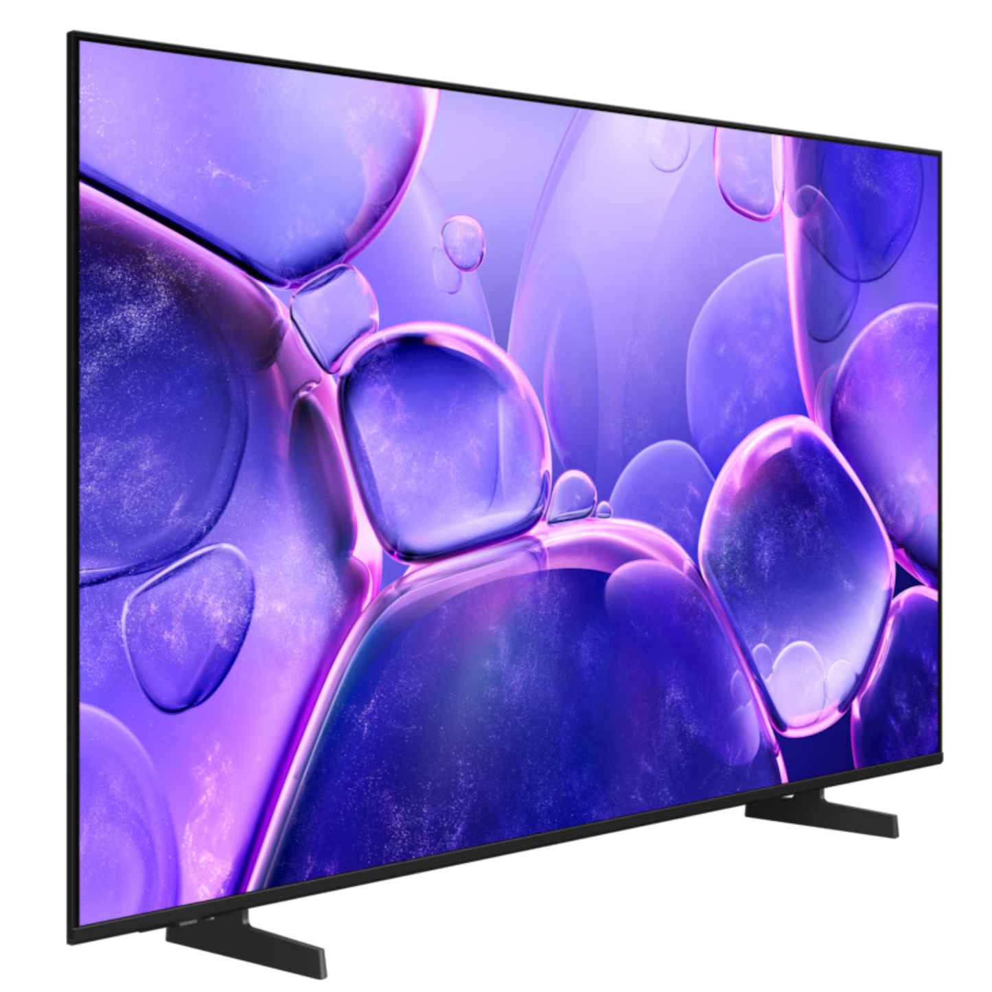 Samsung 55-inch U8000F Crystal UHD 4K Smart TV with vibrant display and sleek design, showcasing a modern home entertainment setup.